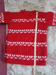 Red &amp; White Knit Sweater