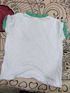 white colour block shirt