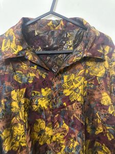 Unisex  Vintage Floral Print Shirt ✨