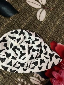Korean Cow Print Bucket Hat