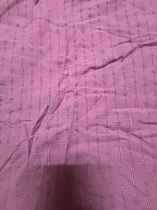 Purple Striped Dress Material