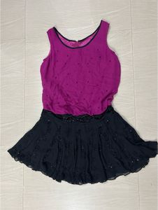 Pink &amp; Black Party Dress