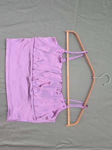 Lavender Cami Crop Top