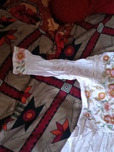 Embroidered Tiered Kurta