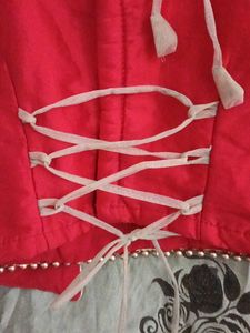 Beautiful Red &amp; Green Lehenga Choli Set