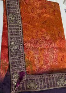 floral print multicolor saree