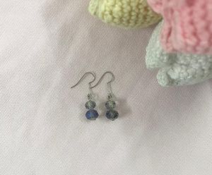 Elegant Sparkling Blue Crystal Mermaid Earrings