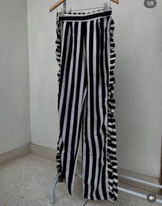 Striped Ruffle Palazzo Pants