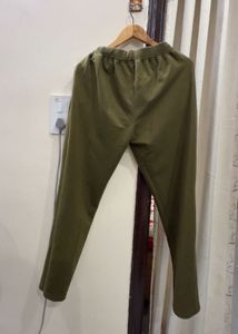 Winter Olive Green Comfortable Trousers