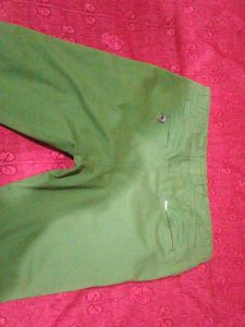 Green Casual Pants