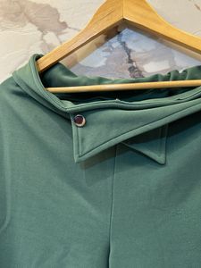 Stylish Green Wide-Leg Pants, Waist- 36/34