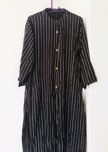 Black Stripped Kurta