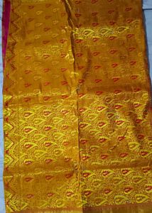New Pattu Saree Stone Work With Blouse