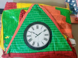 Play Tent with Clock Design for Girls