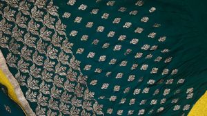 Elegant Green Gharara Suit Set