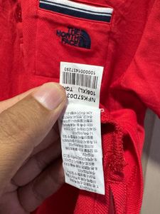 The North Face Red Short Sleeves Polo T-Shirt