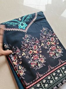 Printed unstitched dress Material