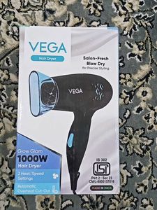 VEGA Glow Glam 1000W Hair Dryer