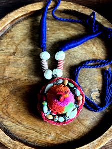 Boho Fabric Pendant Necklace