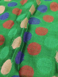 chanderi polka weaving skirt