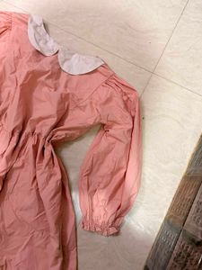 y2k Pink Collared mini dress