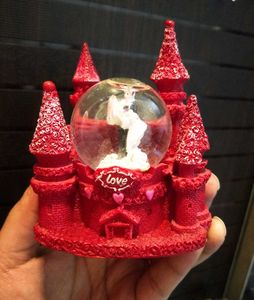 Love Couple in a Castle Showpiece