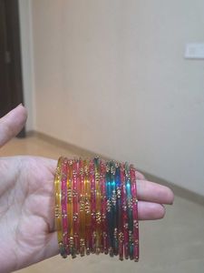 Colorful Beaded Bangles Set