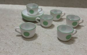 🆕Bone China Cup &amp; Saucer Set Of 12