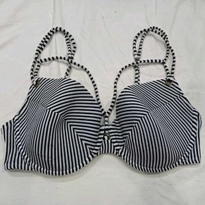 Striped💙 Bikini Top