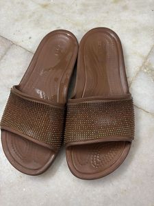 Crocs Embellished Slides