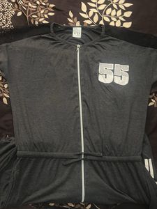 Gray Jumpsuit with '55'