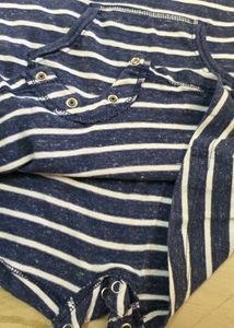 Striped Pirate Crab Romper