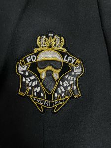 Classic Black Blazer with Emblem