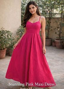 Vibrant Pink Maxi Dress