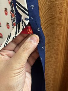 Elegant Blue Kurti with Floral Print