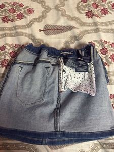 Girl Classic Denim Skirt for 4-6 years