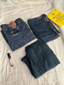 Kurta With Trousers and Dupatta
