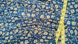 Blue Floral Print Mini Dress