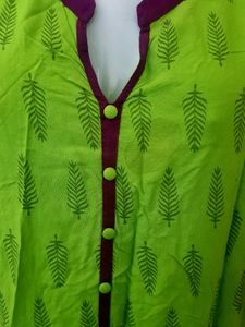 Green Purple Kurta