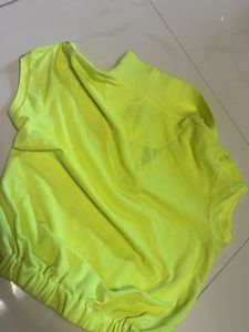 Converse All Star Neon Yellow Polo Shirt