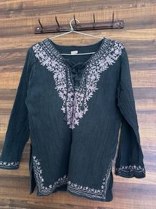 Embroidered Tunic Top
