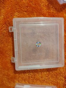3 Clear Plastic Storage Boxes