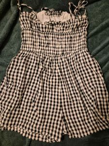 Cute Gingham Romper