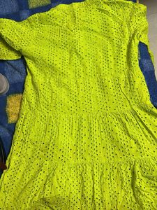 Vibrant Green Casual Dress