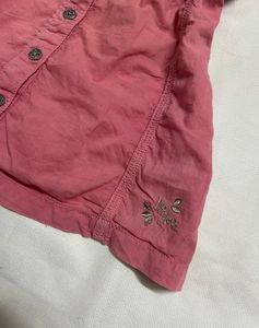 Cute Pink Button-Up Tank Top
