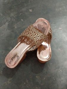 Golden Stone Heels