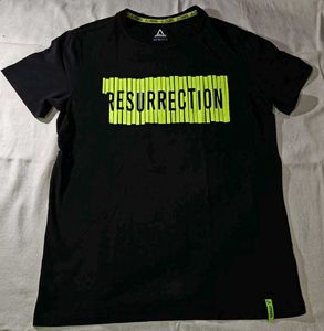 Black T-Shirt with Neon Graphic