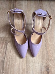 Lavender Patent Pointed Toe Heels