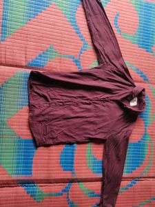 Maroon shirt pant pair