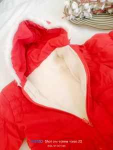 Cute Red Kids Puffer Jacket